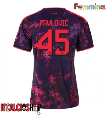 Bayern Munich Aleksandar Pavlovic #45 Terza Maglia Femmina 2026-27 Manica Corta